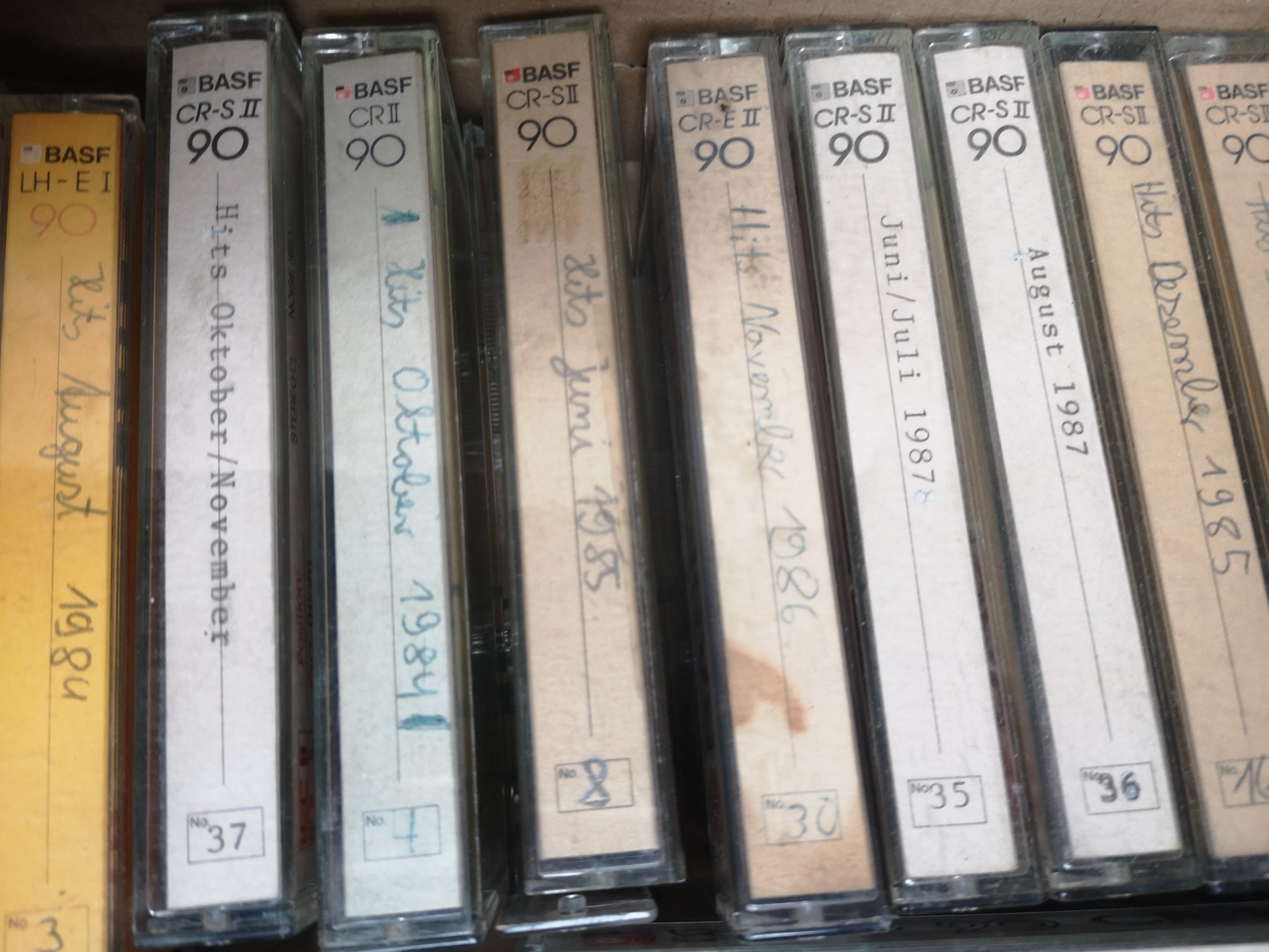 Mix-Kassetten aus den 1980ern