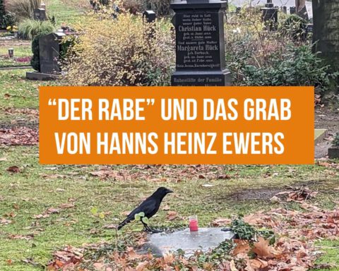 Das Gran von Hanns Heinz Ewers auf dem Nordfriedhof Düsseldorf