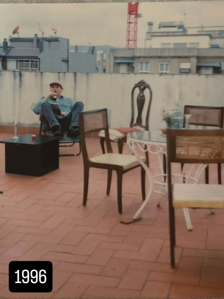 Dachterrase in Barcelona 1995